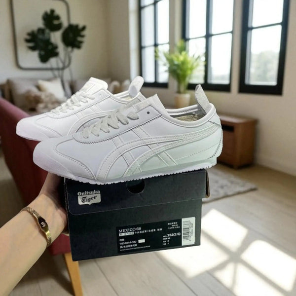 Onitsuka Tiger Mexico 66 Full White  Mens 7A Sneakers D-1908