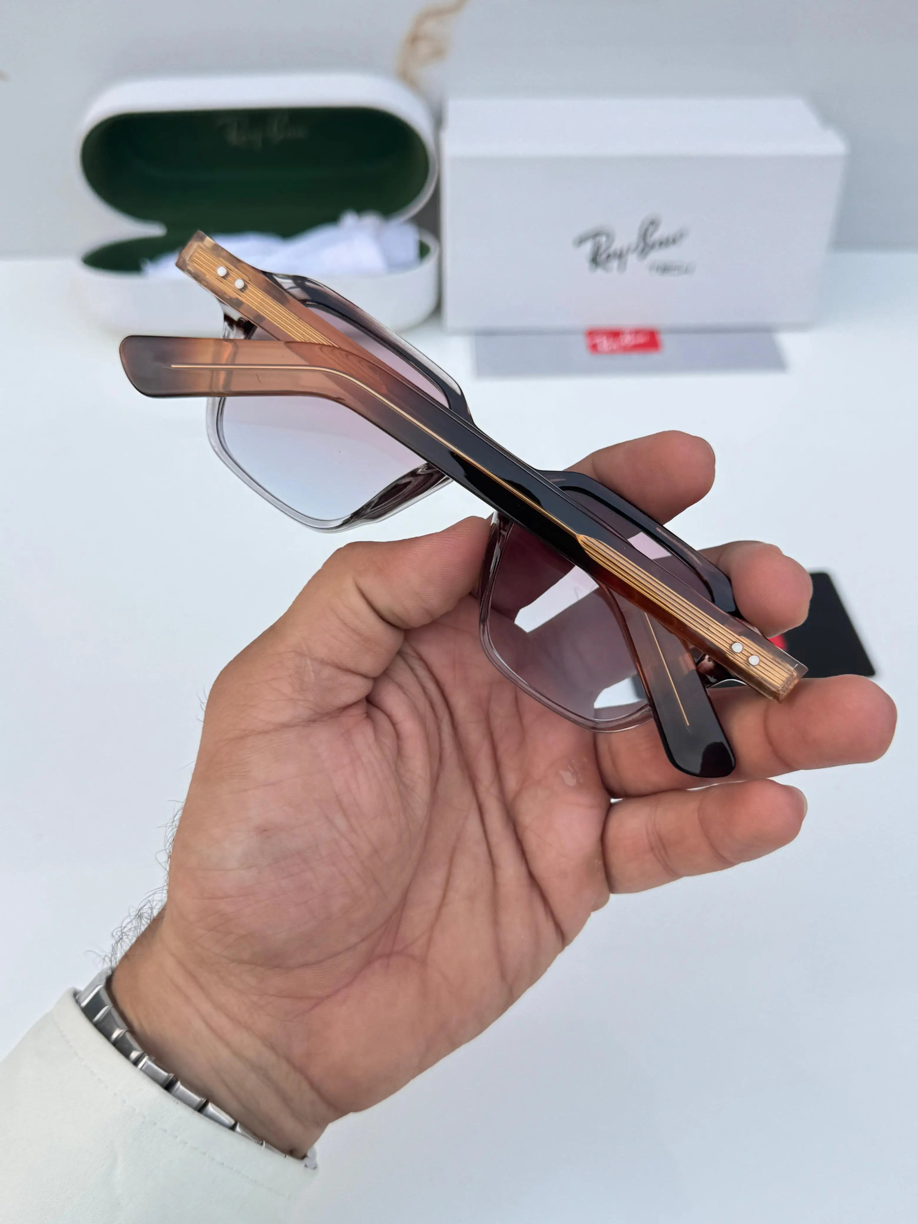 Rayban_1115_strip_brown_blue