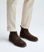 Zara_Brown Suede Chelsea Round Toe Boots