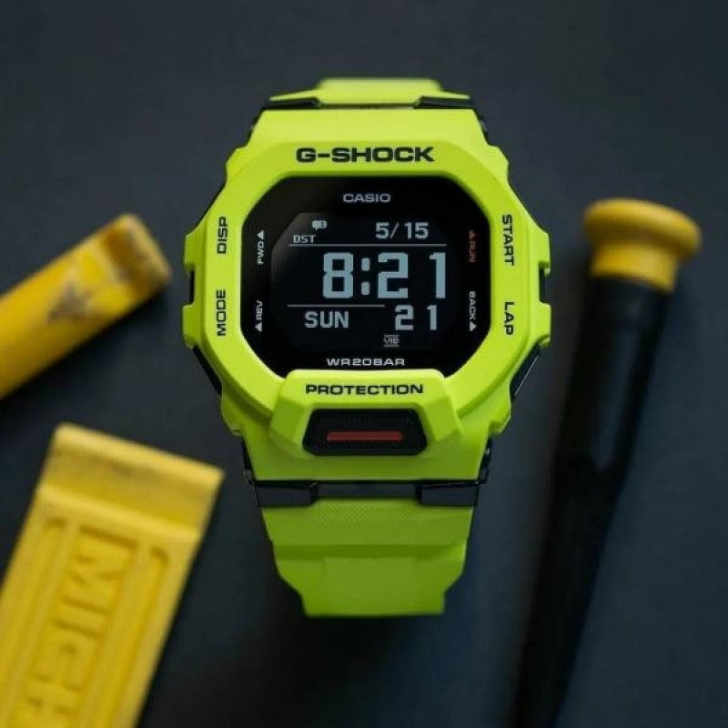Casio G Shock GBD 200 9DR Digital Dial Lime Green