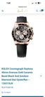 cosmograph daytona everose gold ceramic bezel black and sundust diamond dial oysterflex