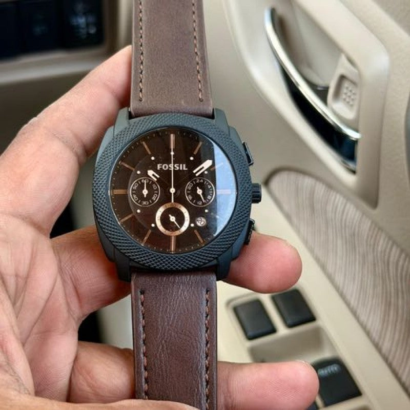 FossIL CHRONO BROWN BLACK BROWN BELT