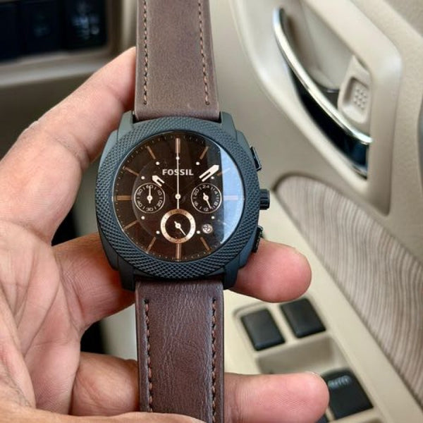 FossIL CHRONO BROWN BLACK BROWN BELT