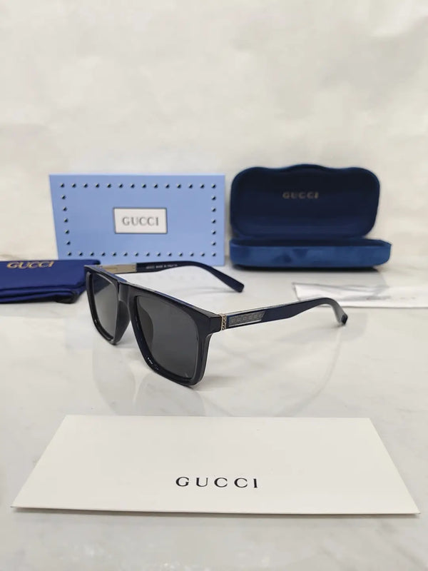 Gucci 2204 Glossy Blue Stick logo