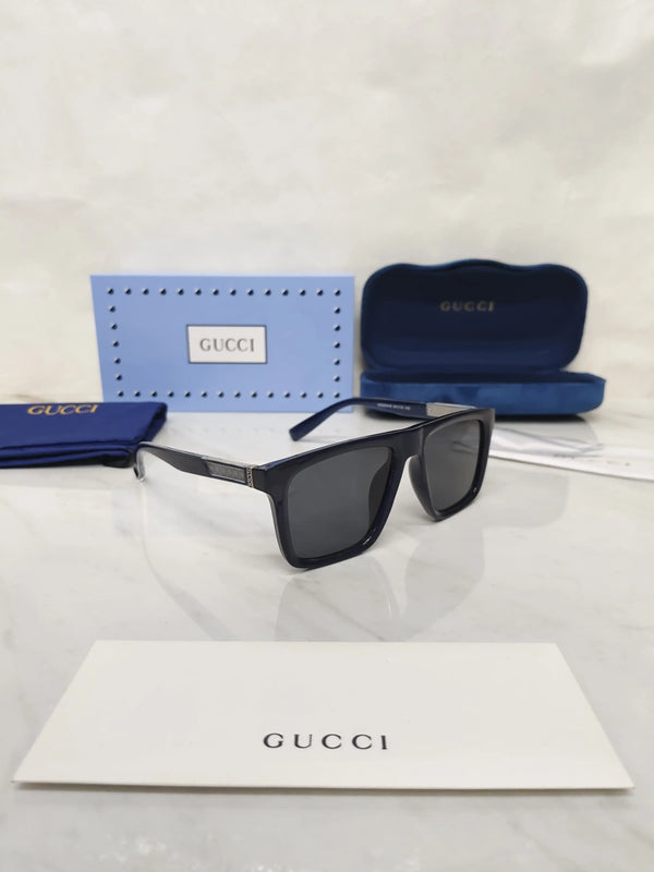 Gucci 2204 Glossy Blue Stick logo