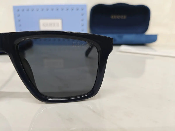 Gucci 2204 Glossy Blue Stick logo