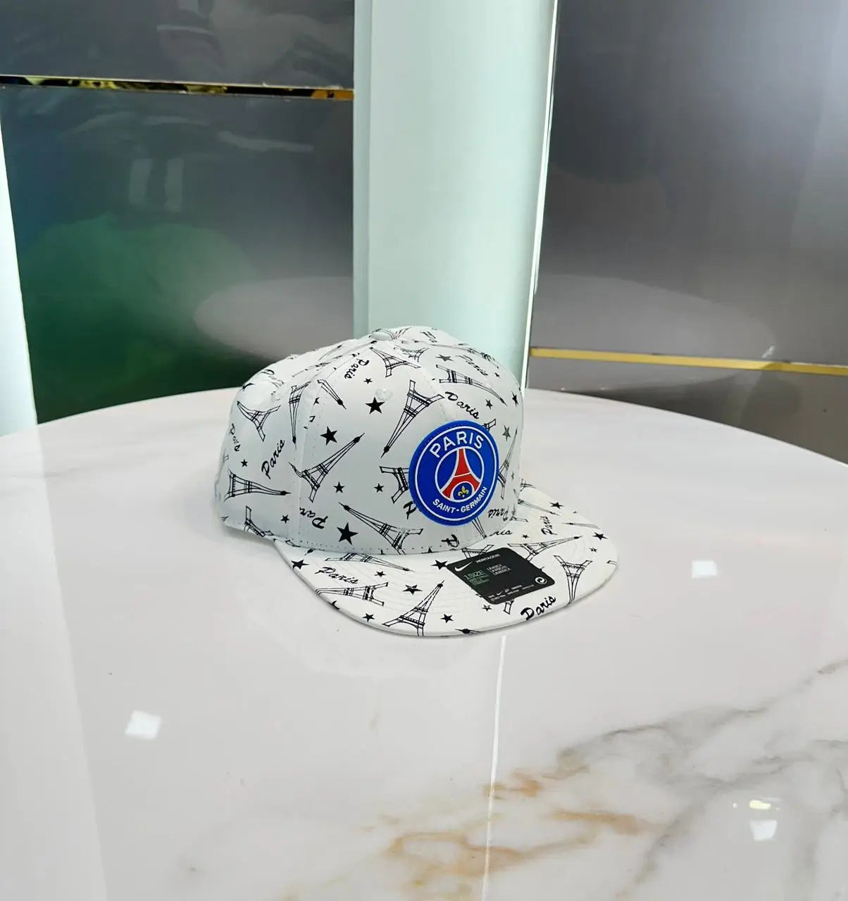 PSG White 002 Premium Imported Cap