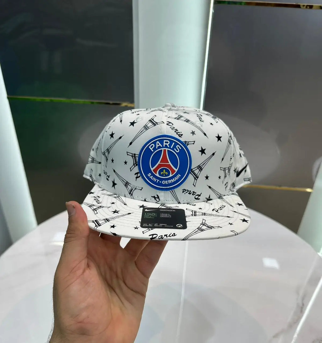 PSG White 002 Premium Imported Cap