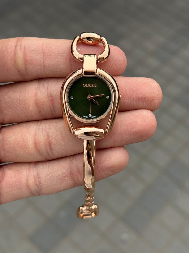 Gucc i Horsebit Women s Rose Green Main image