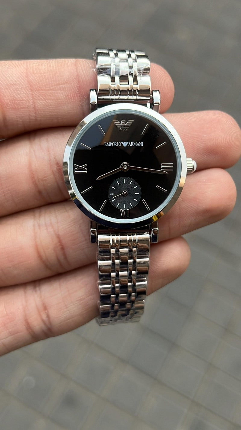 Emporio Arman i Women Silver Black Roman Secondary image