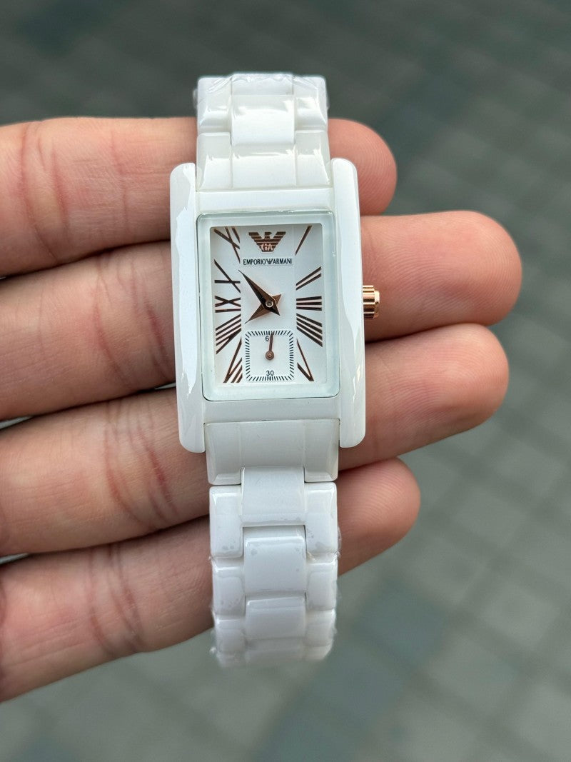 Emporio Arman i Ceramica Square White Rose