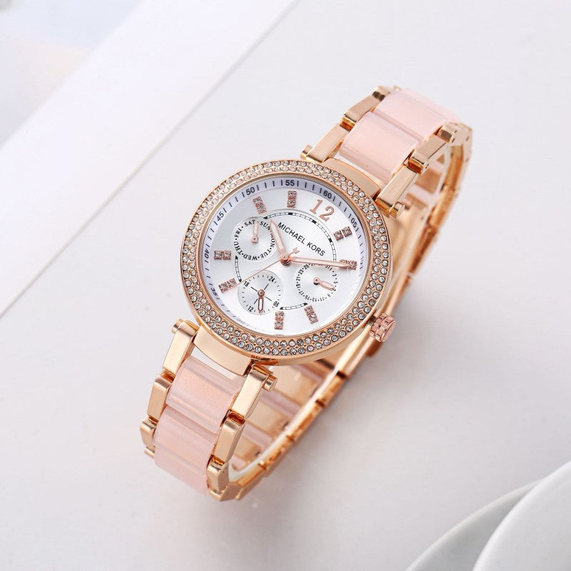 Michael Kor s Parker Rose White Dial Main image