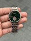 Fossi l Jacqueline Womens Two Tone Green Dial