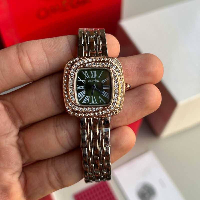 Cartie r Women s Two Tone Green Dial