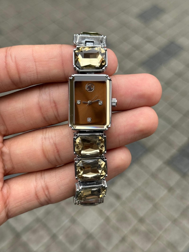 Swarovsk i Millenia Octagon Brown Main image