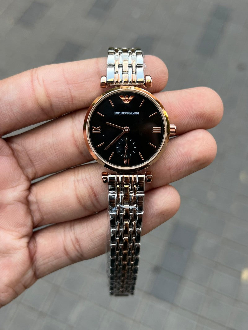 Emporio Arman i Women s Two Tone Black Dial Main image