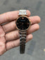 Emporio Arman i Women s Two Tone Black Dial