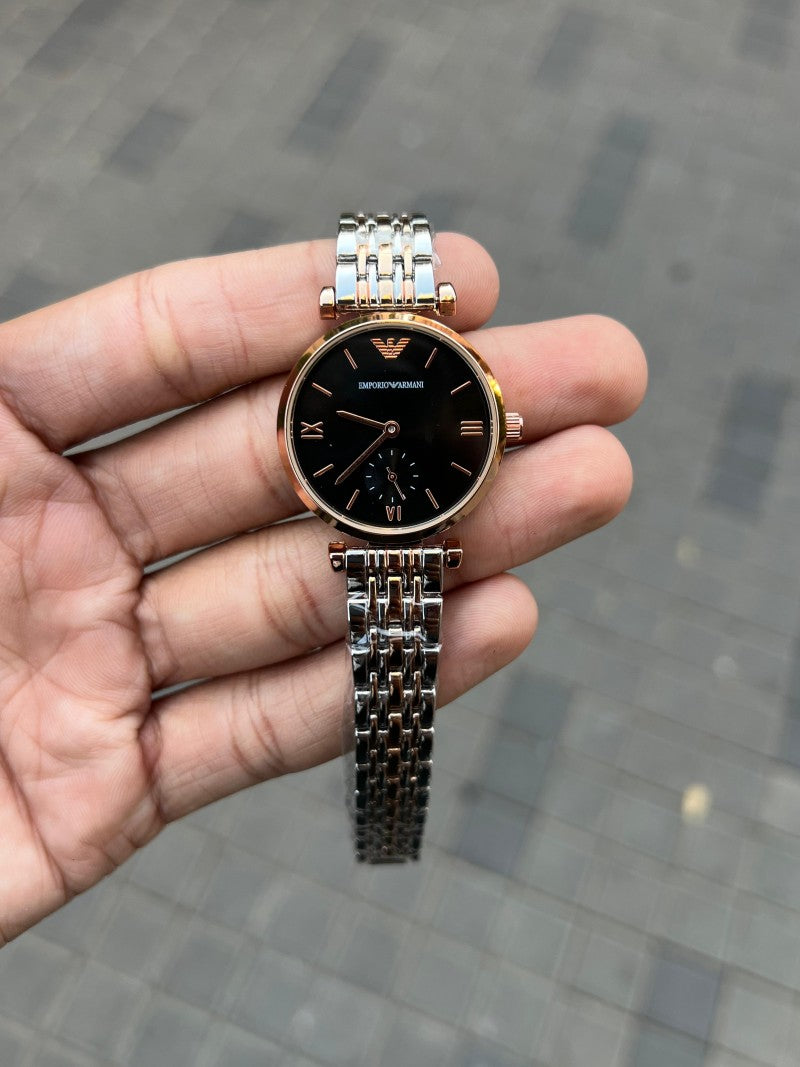Emporio Arman i Women s Two Tone Black Dial Secondary image