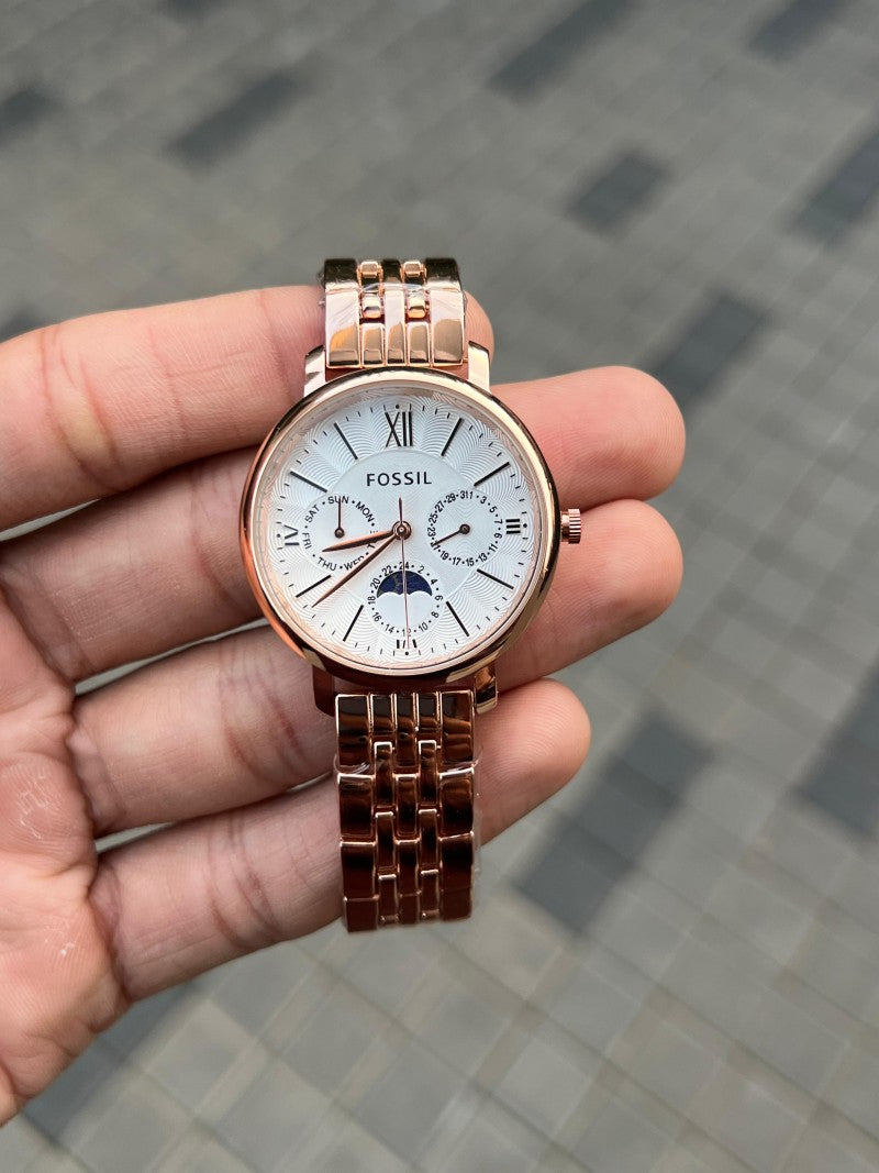 Fossi l Chronograph Women s Rose White