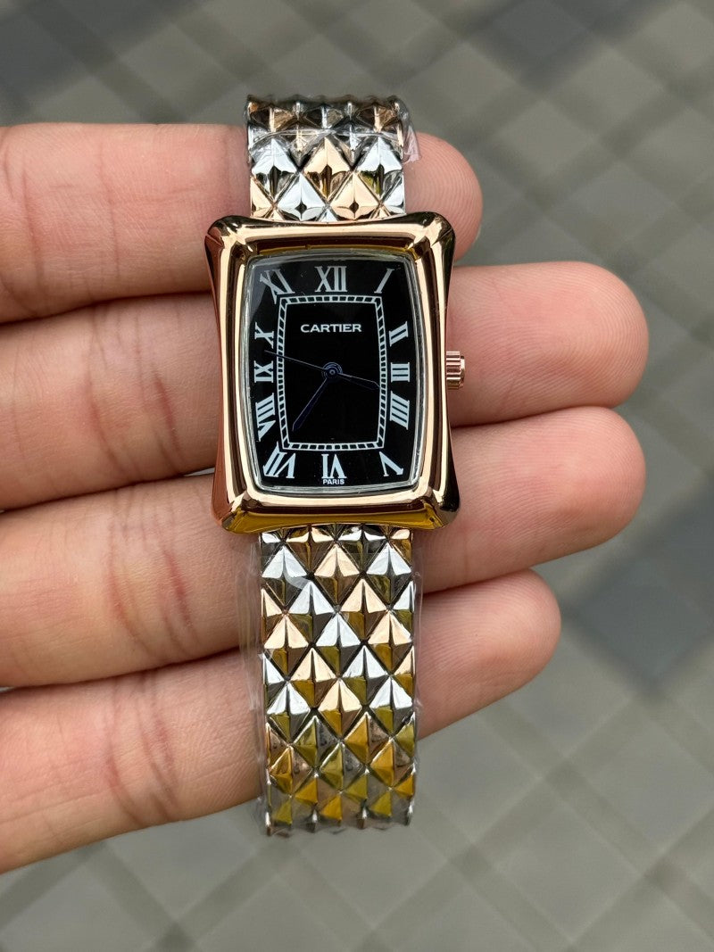 Cartie r Square Women s Two Tone Black Dial Main image