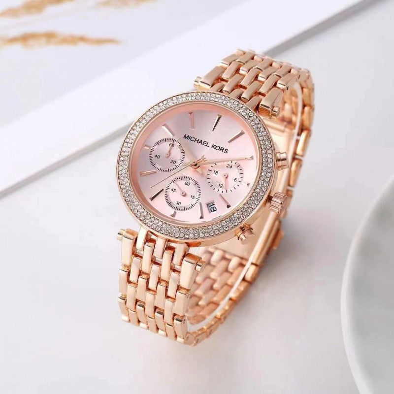 Michael Kor s Darci Chronograph Rose