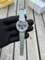 Swarovsk i Chronograph Women s Grey Leather