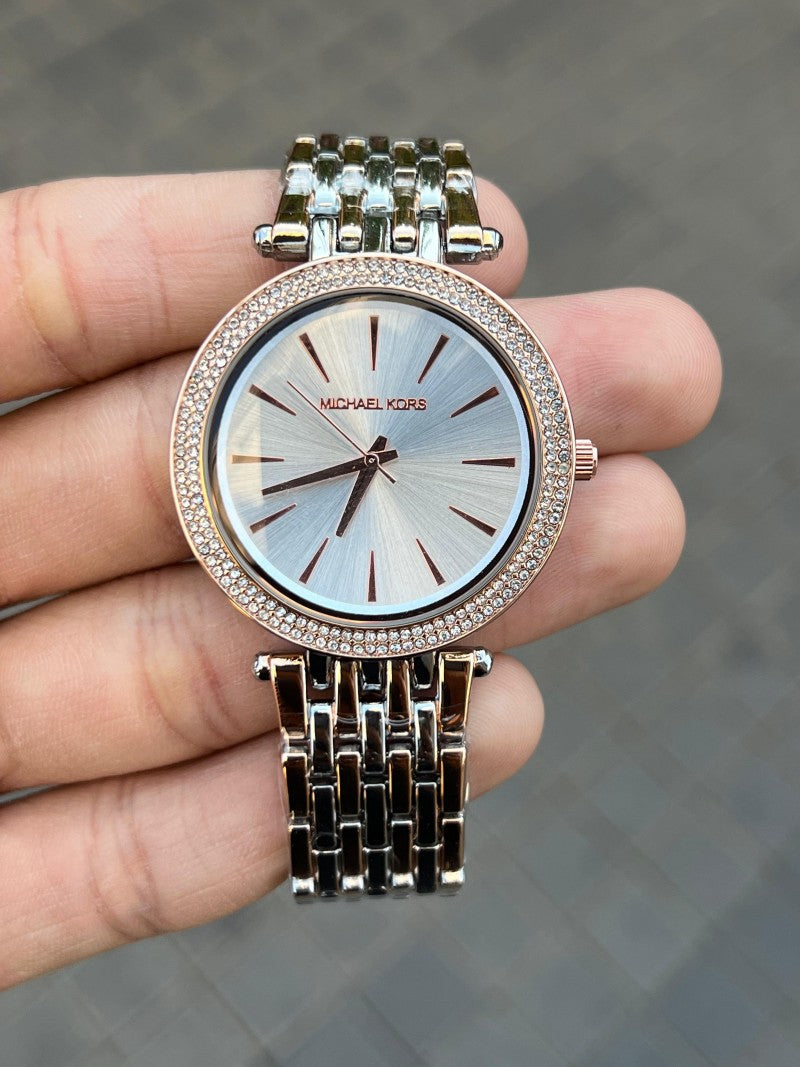 Michael Kor s Darci Two Tone White Dial Secondary image