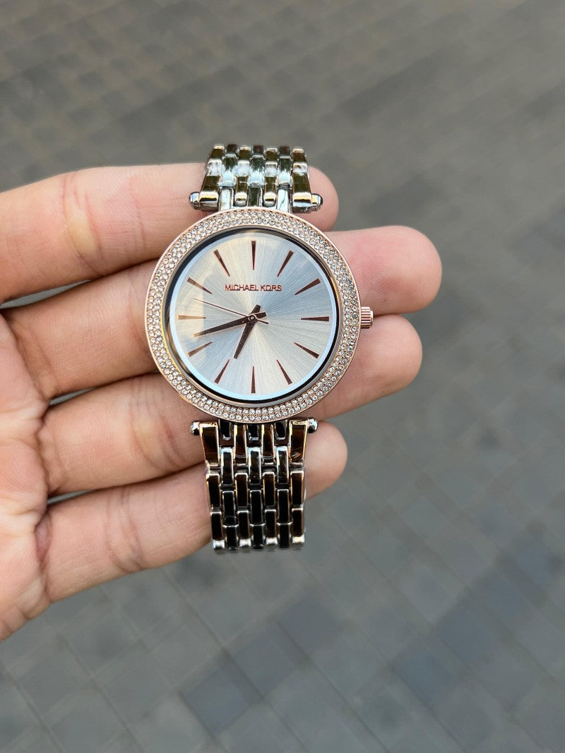 Michael Kor s Darci Two Tone White Dial Main image