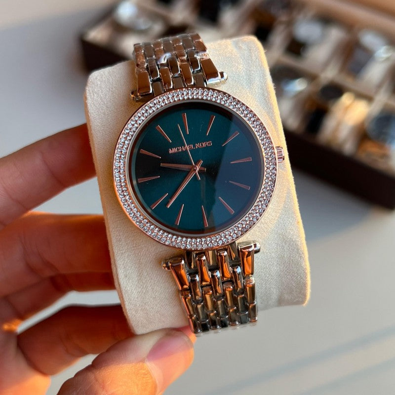 Michael Kor s Darci Two Tone Green Dial Main image
