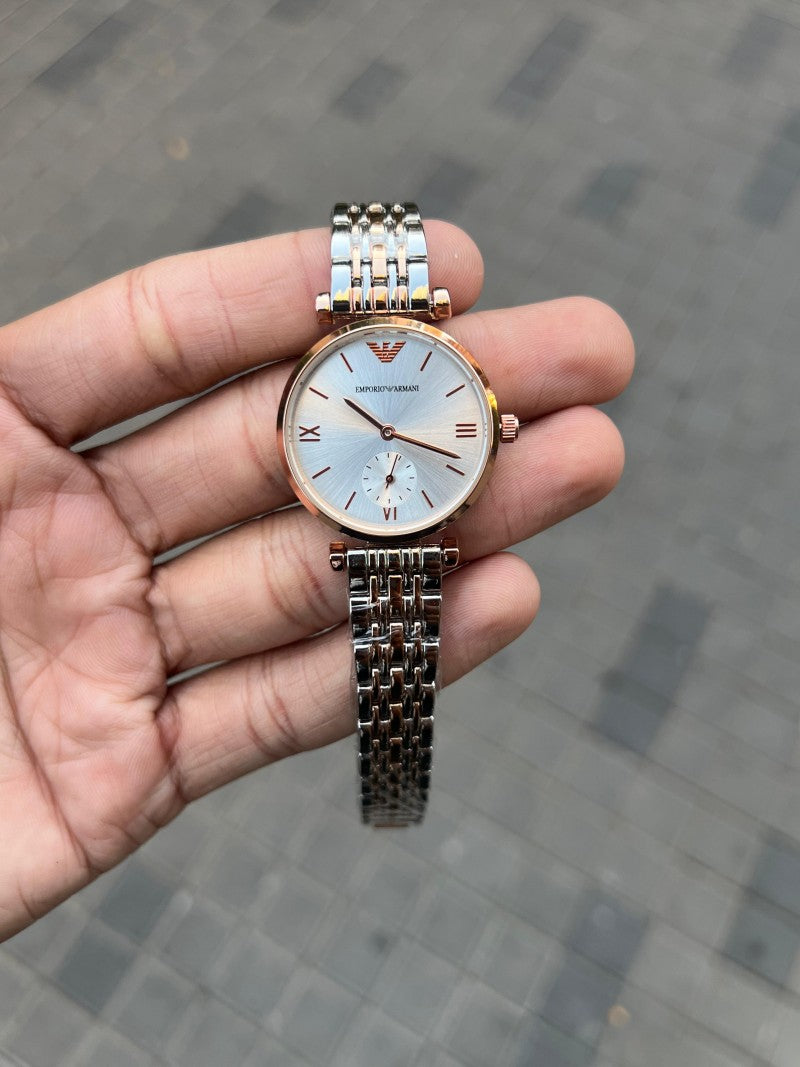 Emporio Arman i Women s Two Tone White Dial Main image