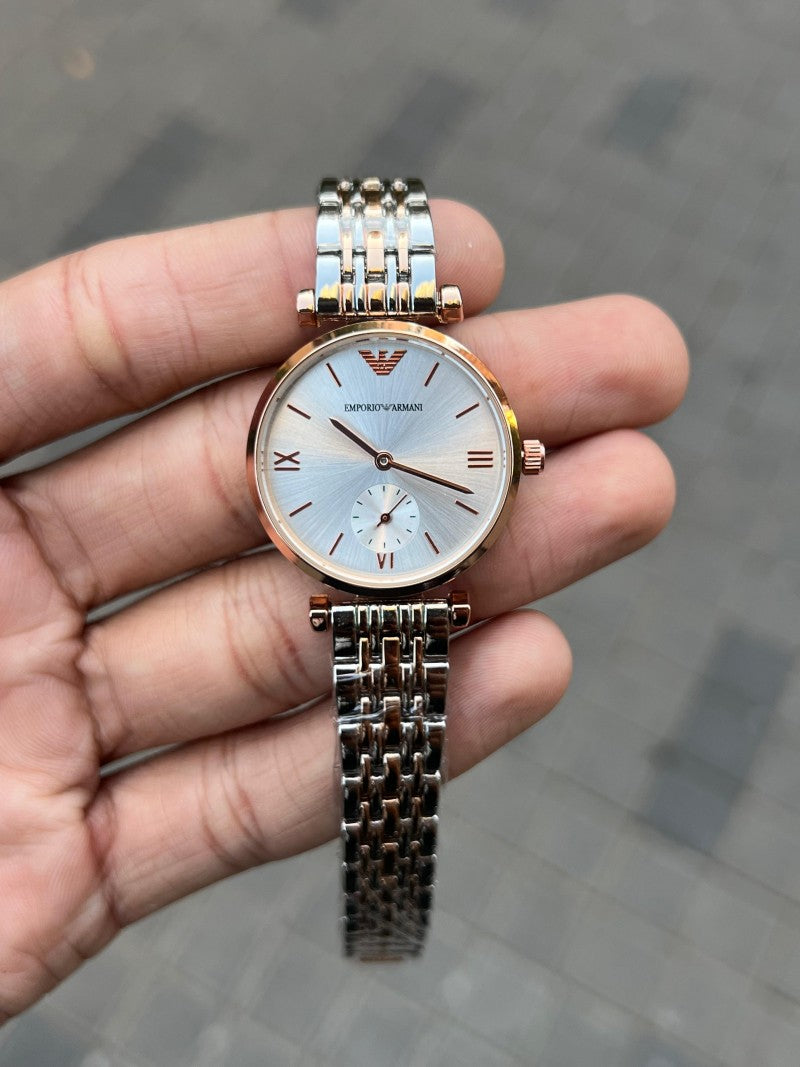 Emporio Arman i Women s Two Tone White Dial Secondary image