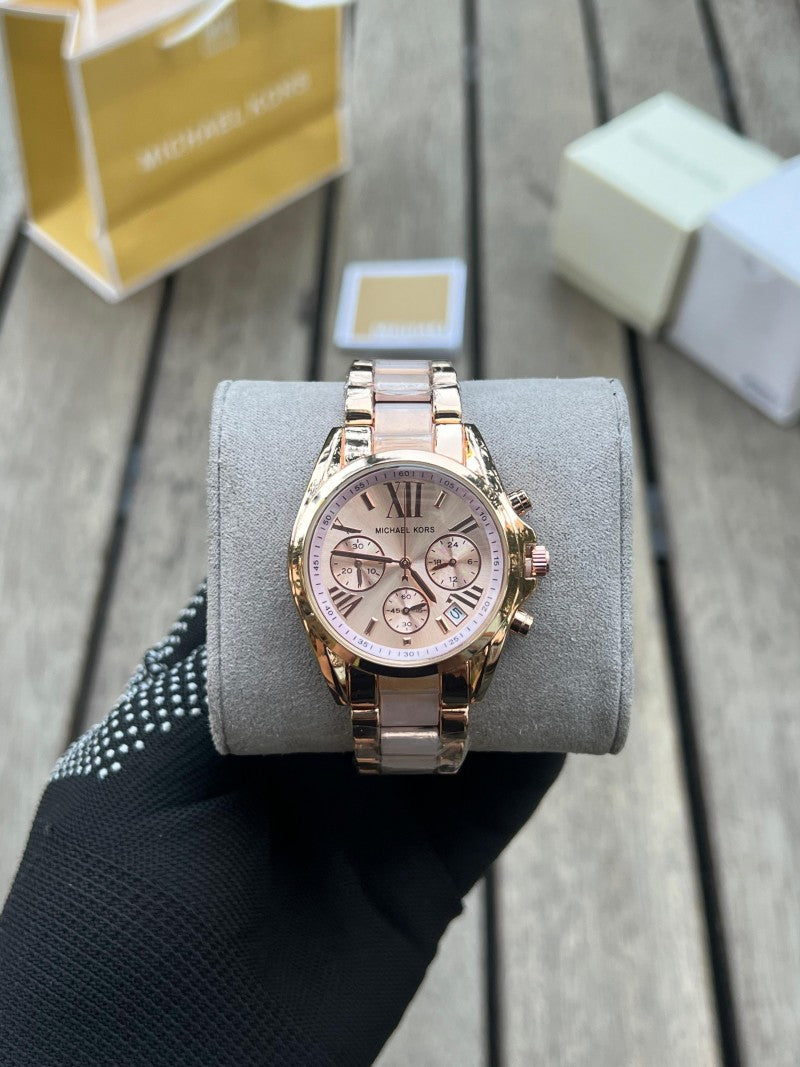 Michael Kor s Roman Rose Gold Pink Dial Secondary image