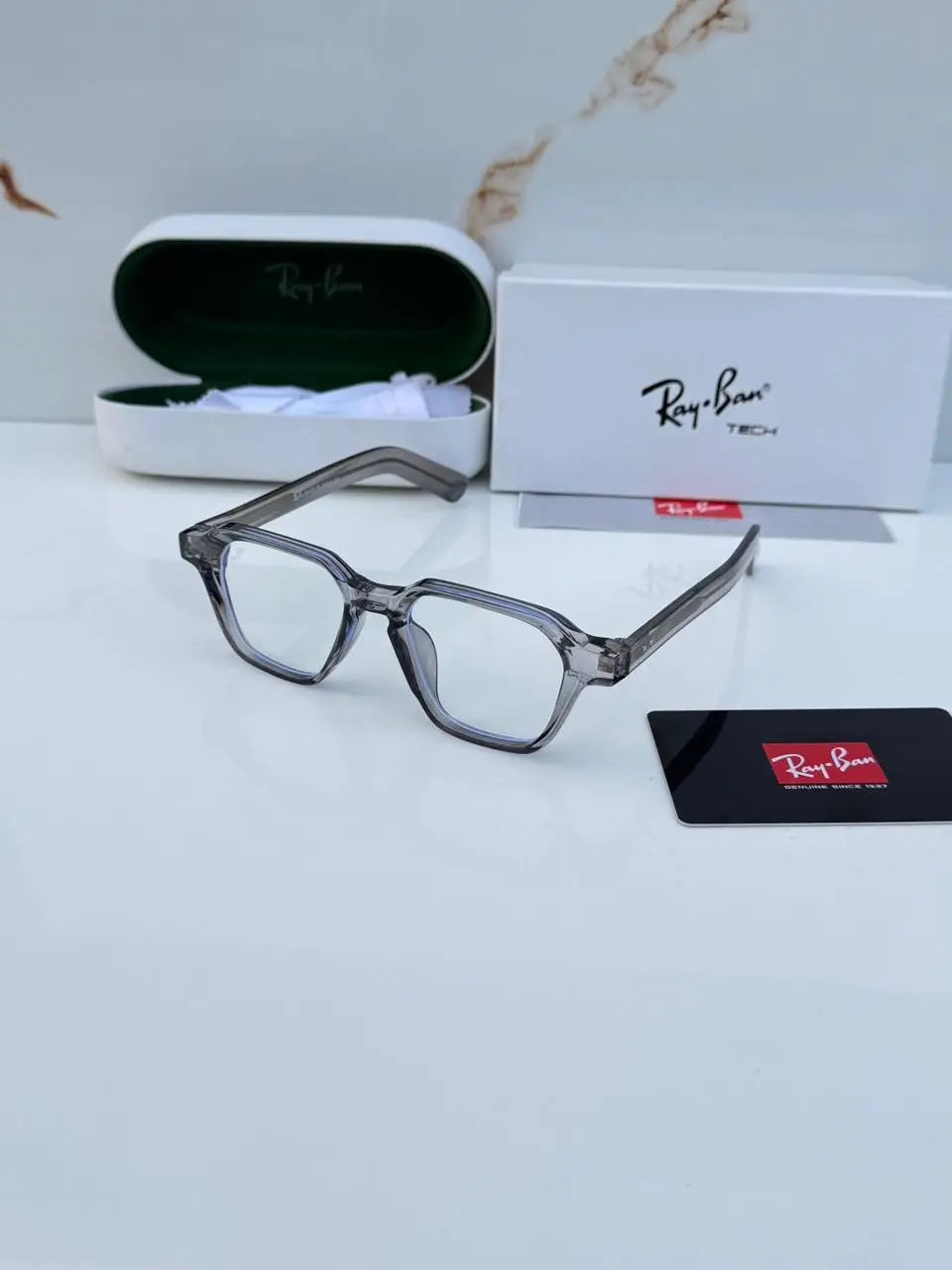rayban 1115 grey plano