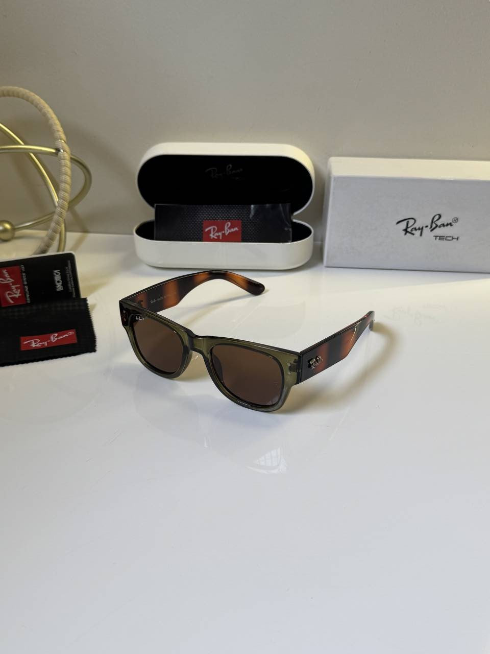Rayban_840_Olive_Brown