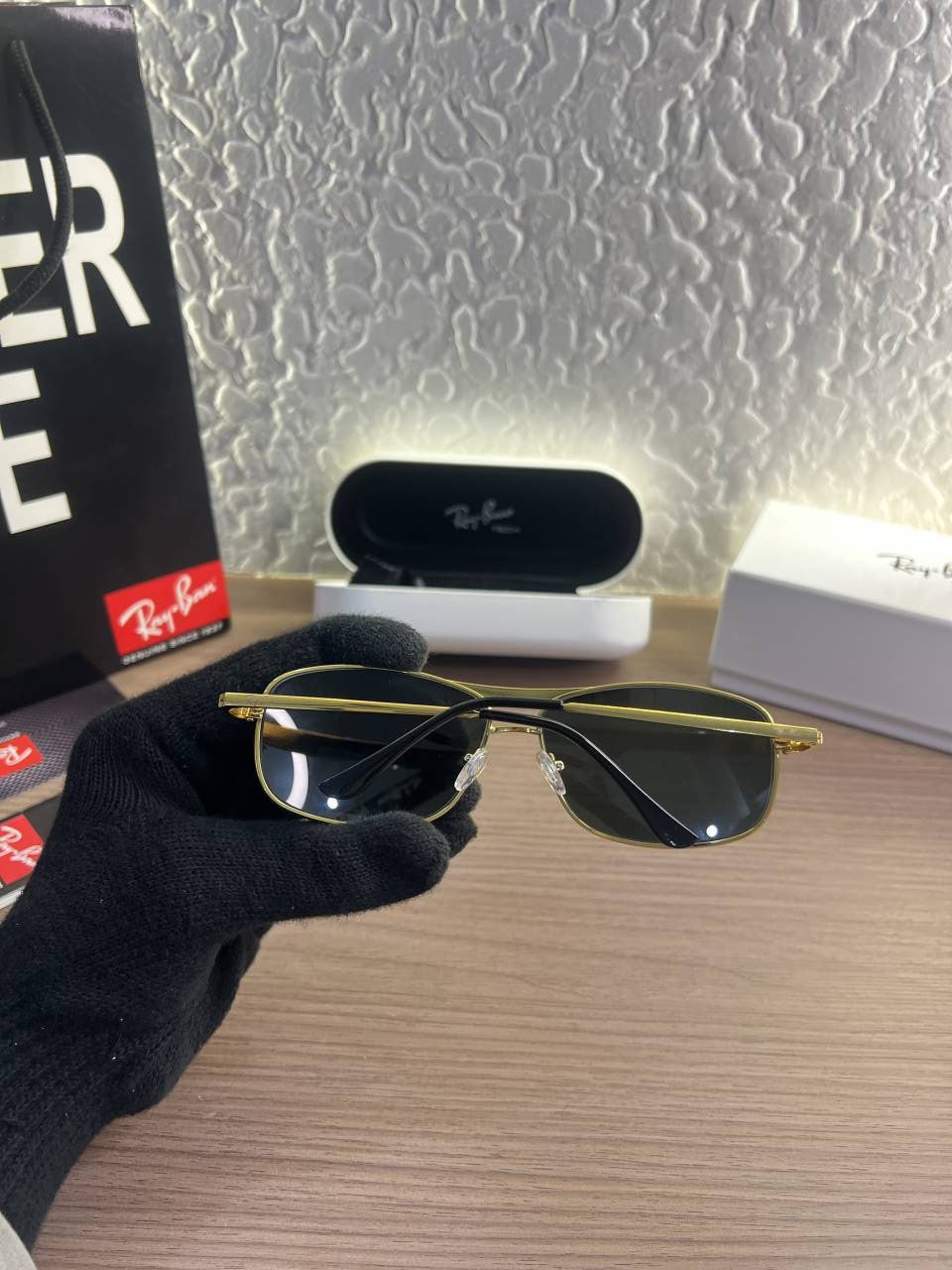 Rayban_500_black Gold premium shade