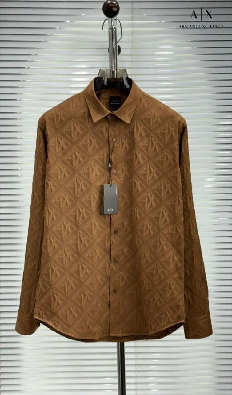 Arman i Exchange Tan Luxury Shirt With Premium Box Packing Main image