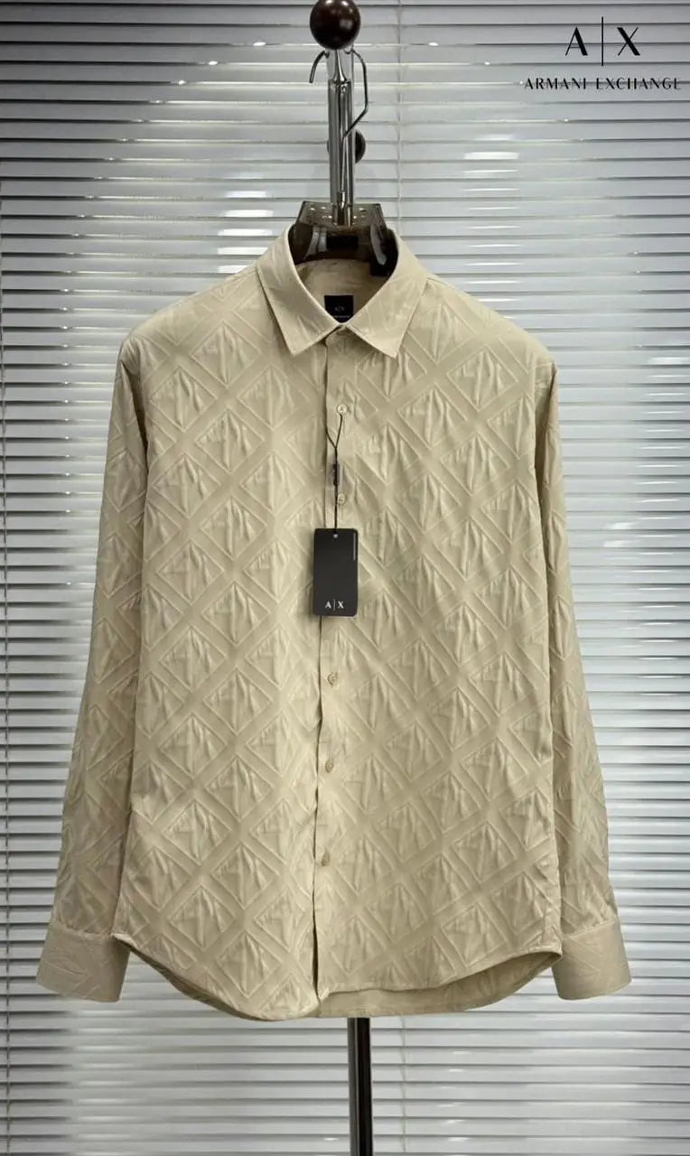 Arman i Exchange Cream Luxury Shirt With Premium Box Packing Main image