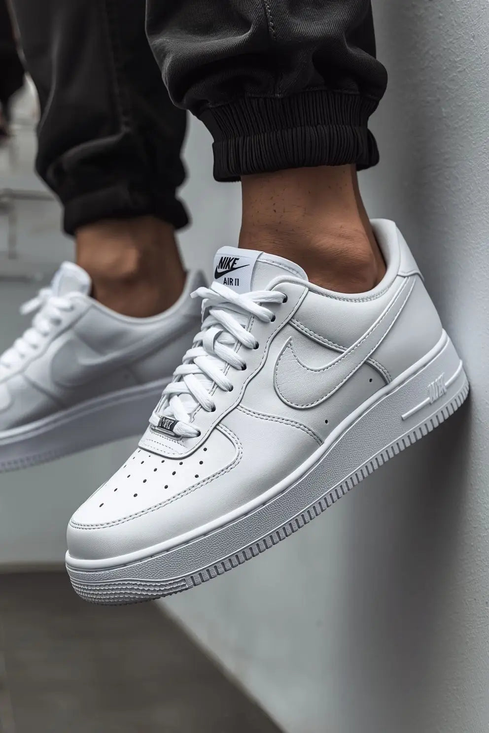 Nike_Airforce 1 All White Shoes
