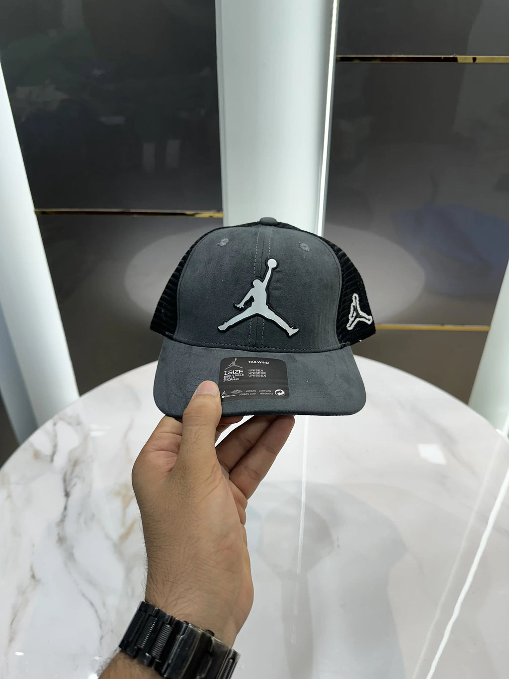 Air Jorda n Grey Suede Premium Imported Cap