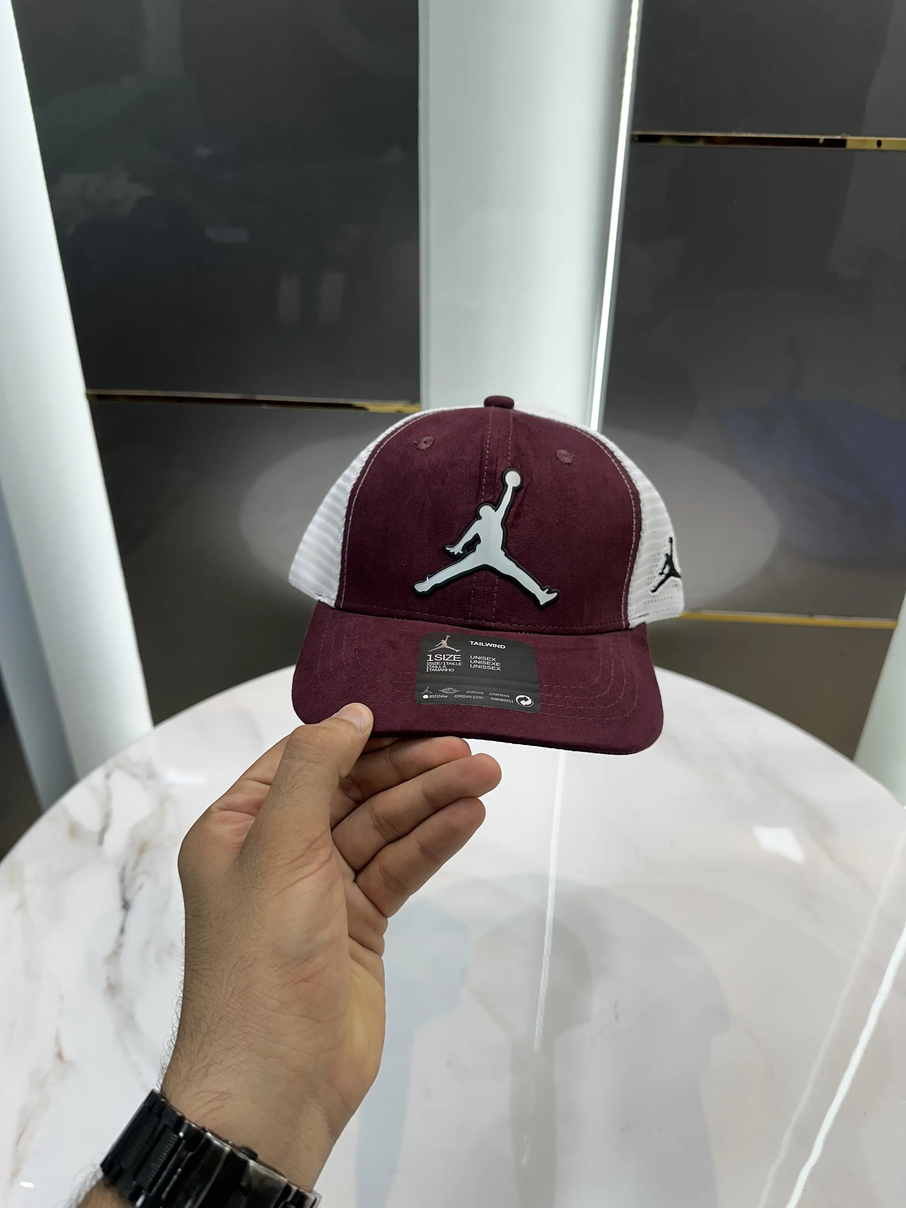 Air Jorda n Wine Suede Premium Imported Cap