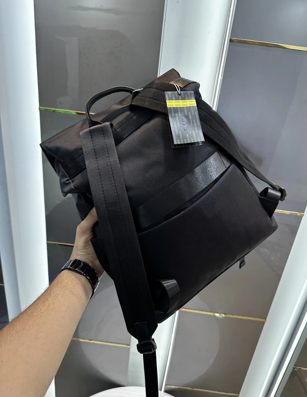 Giorgio Arman i Black 002 Luxury Imported BackPack