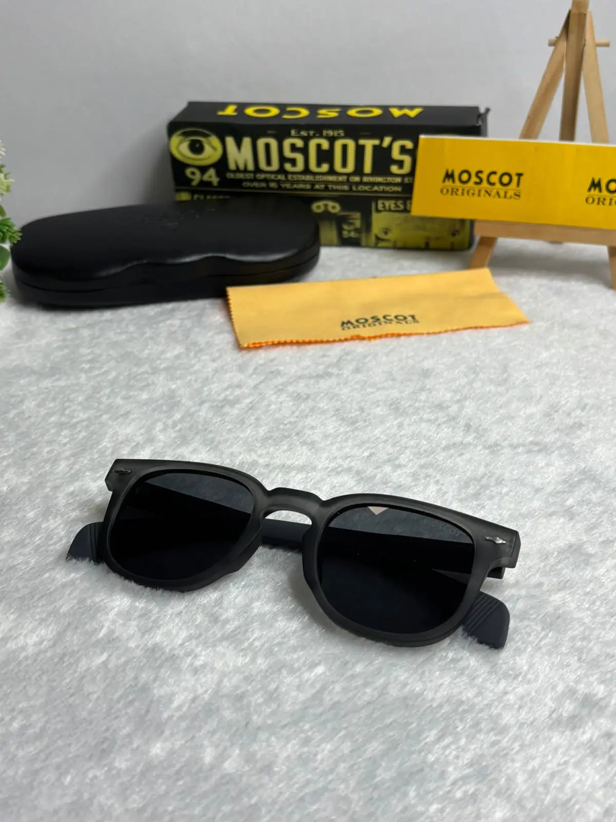 Moscot 120 crystal grey smoke