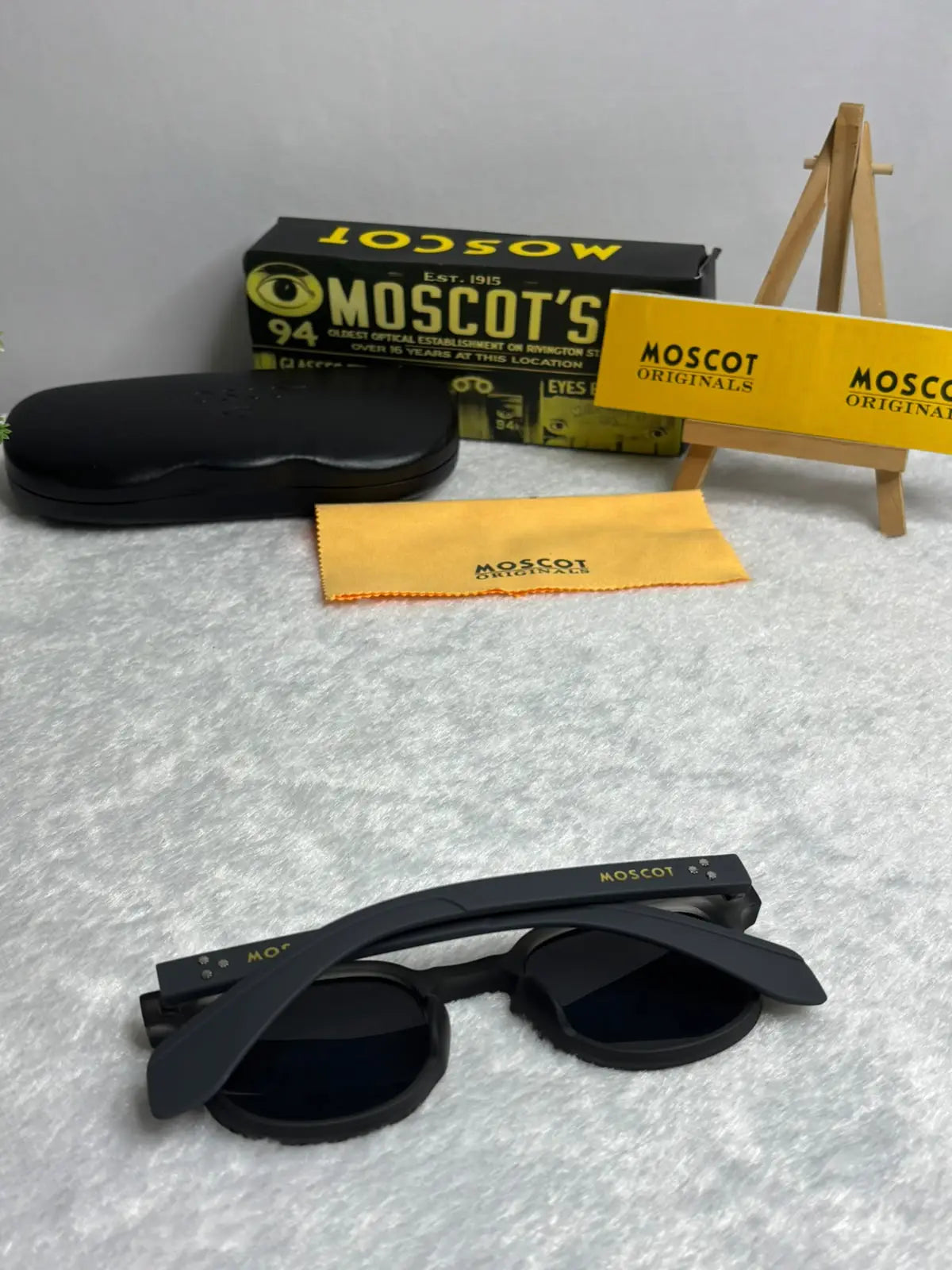 Moscot 120 crystal grey smoke