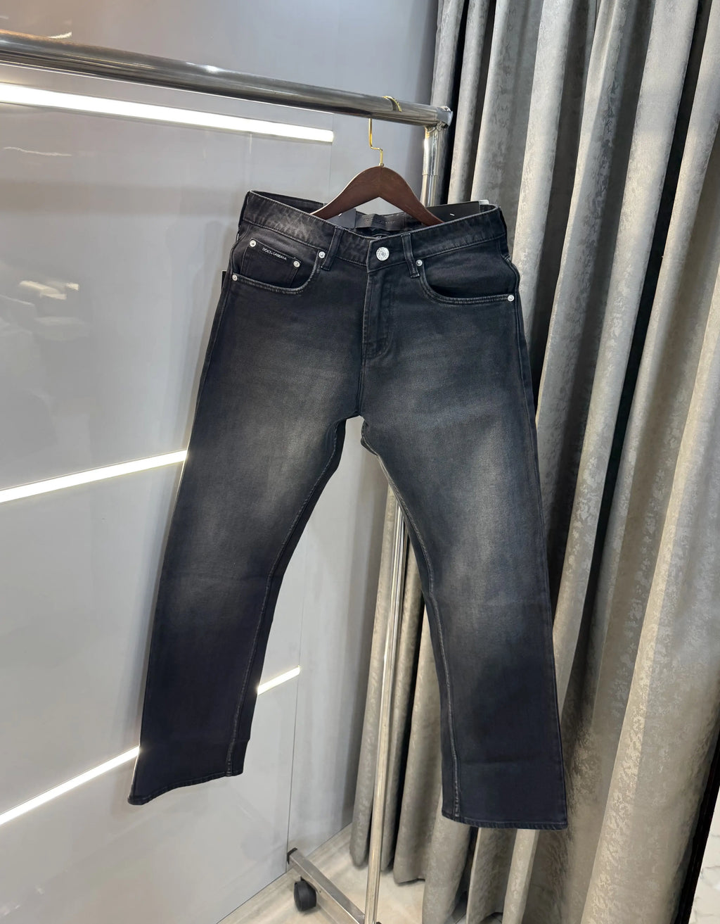 Dolce&Gabbana Carbon Black Imported Premium Denim