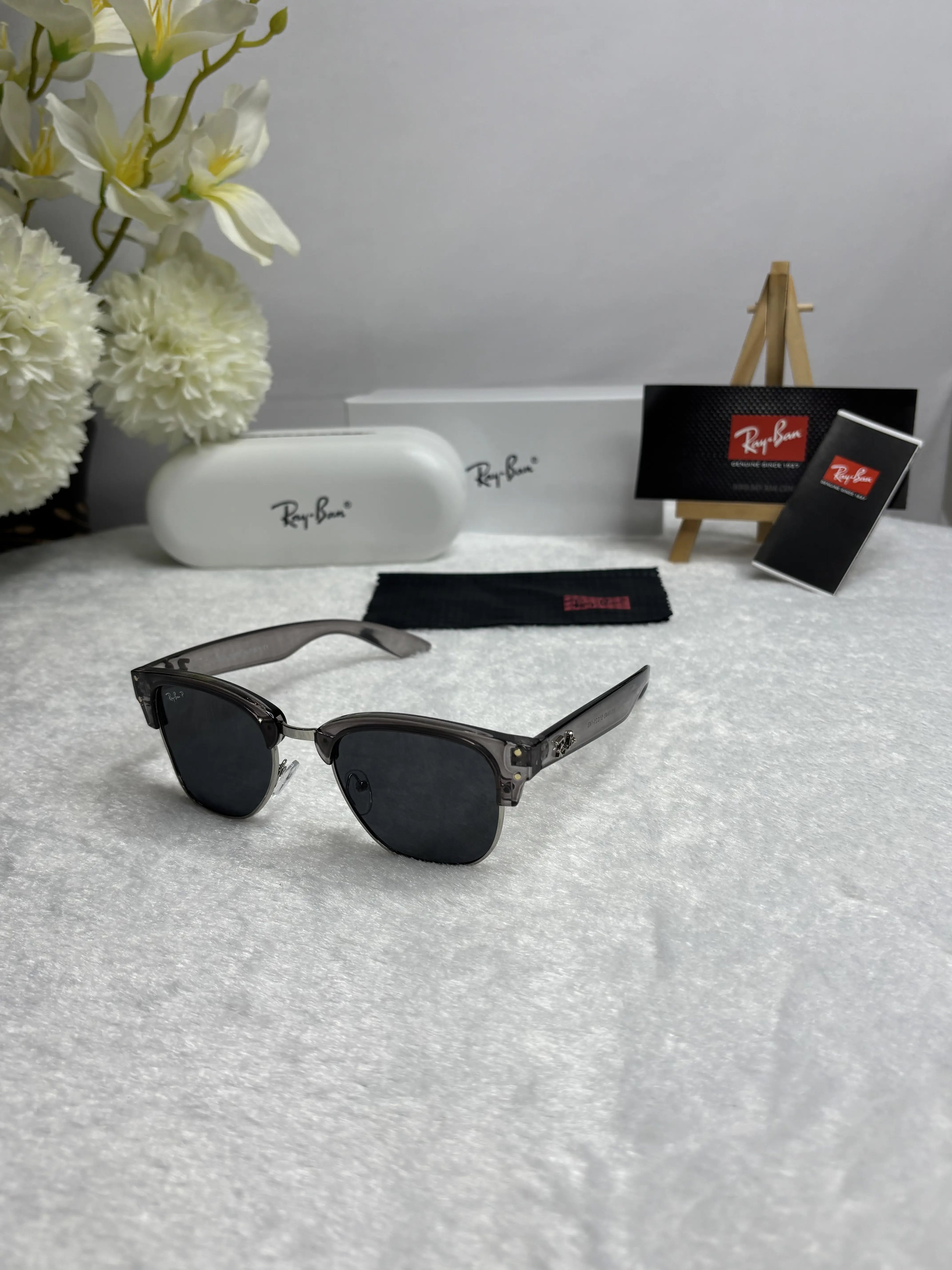 Rayban Clubmaster 0504 Grey Black