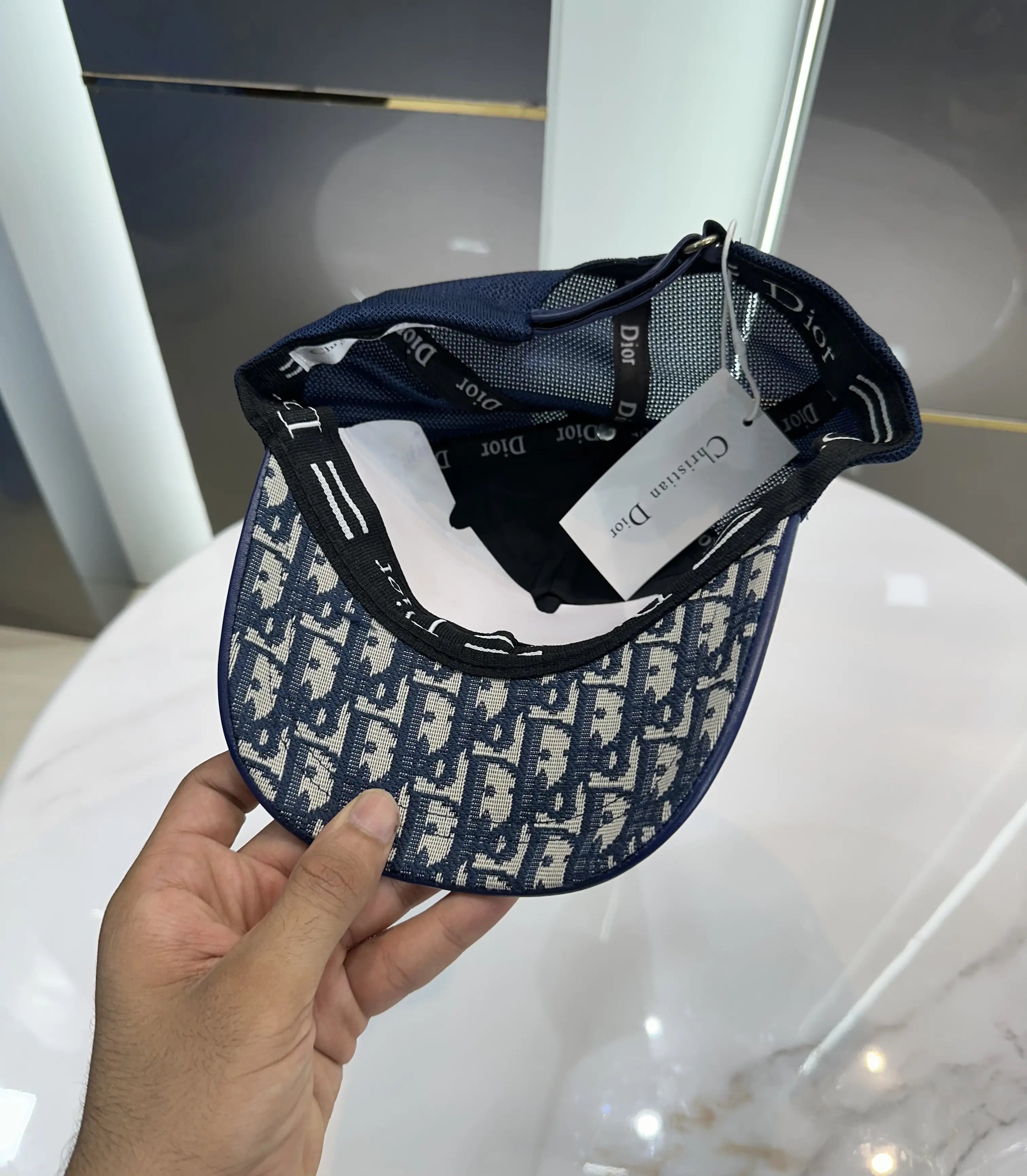 Dio r Blue Monogram Premium Imported Cap
