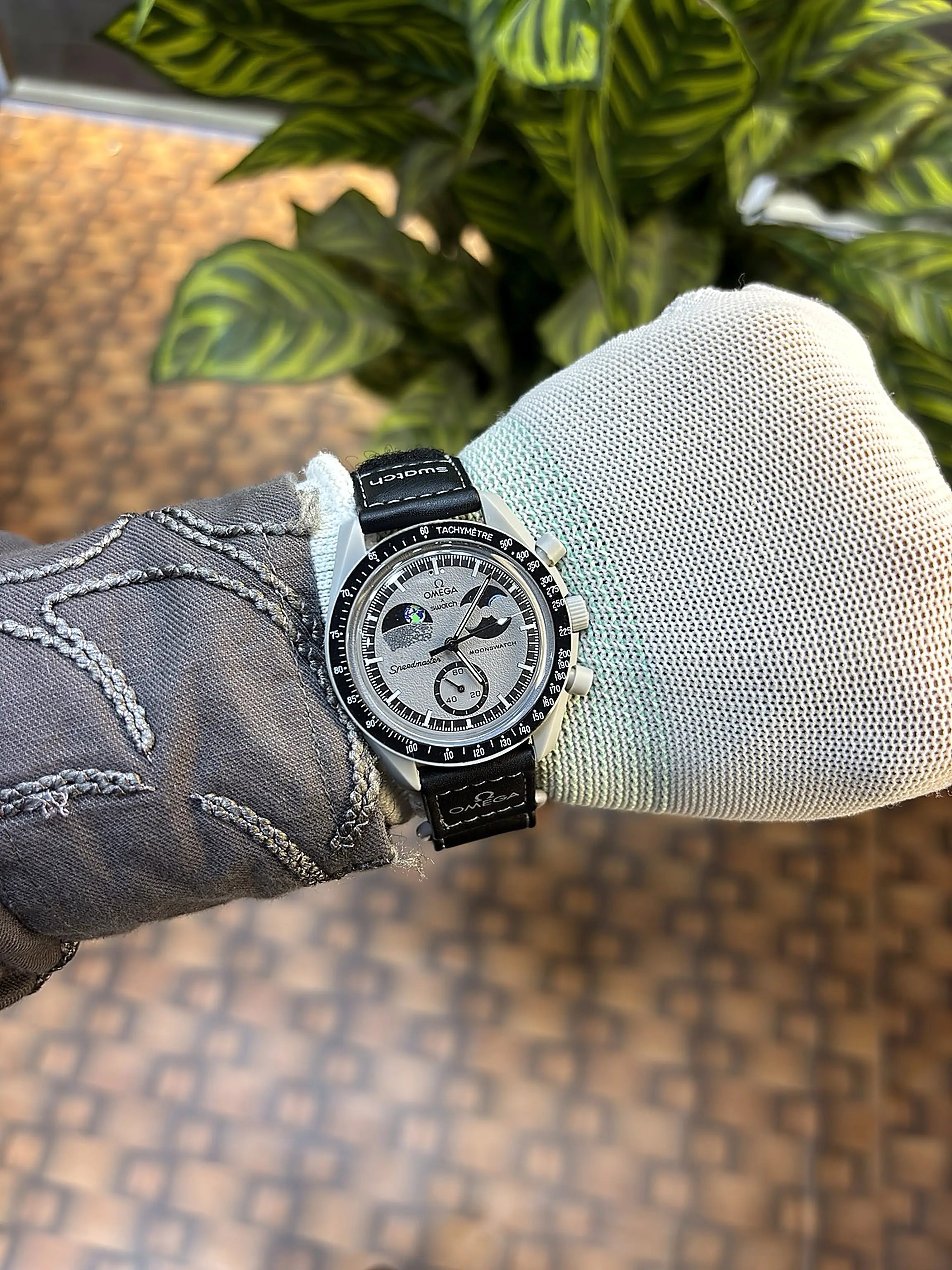omega speed master swatch