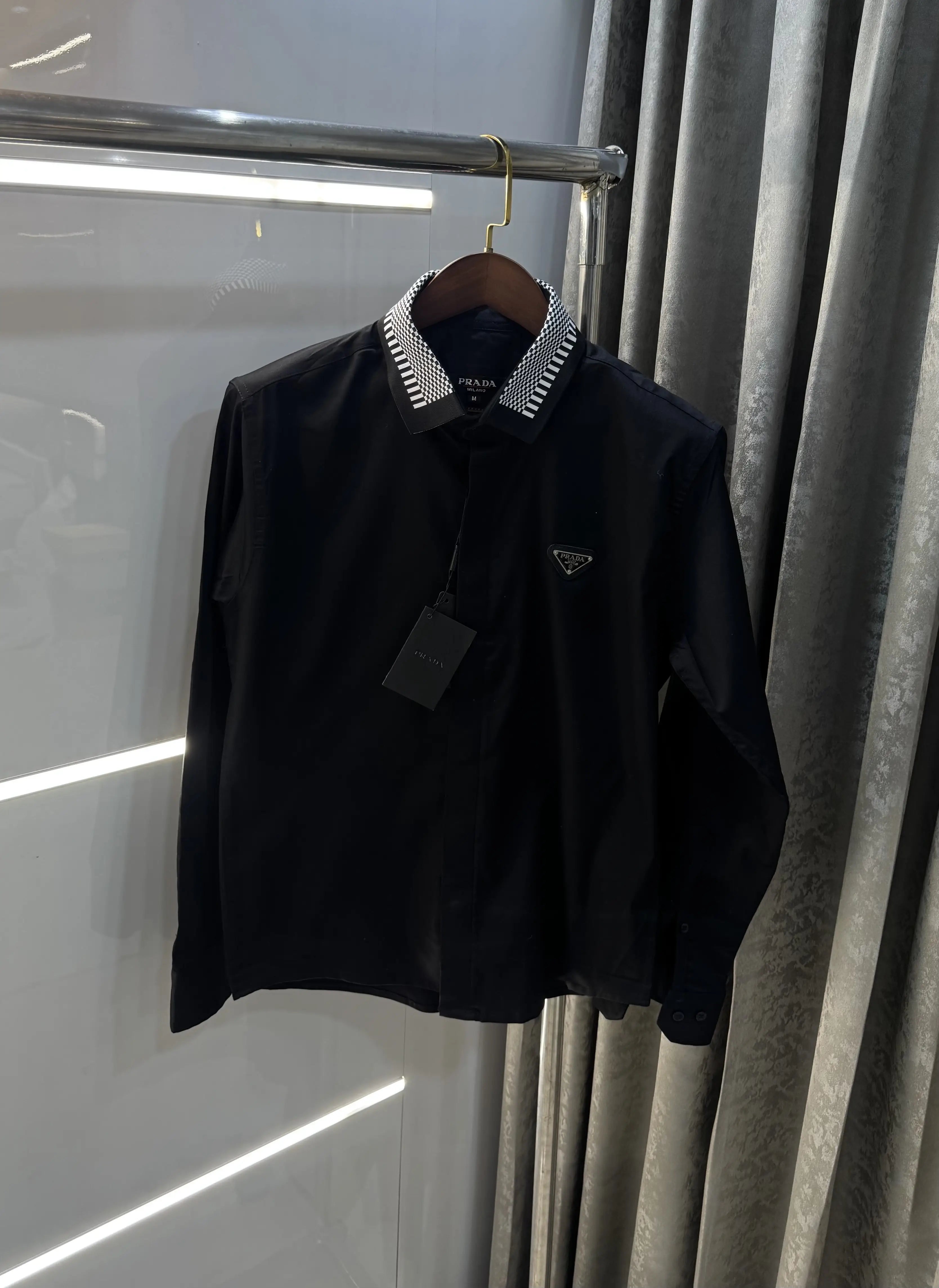Prada Milano Black Designer Premium Shirt Secondary image