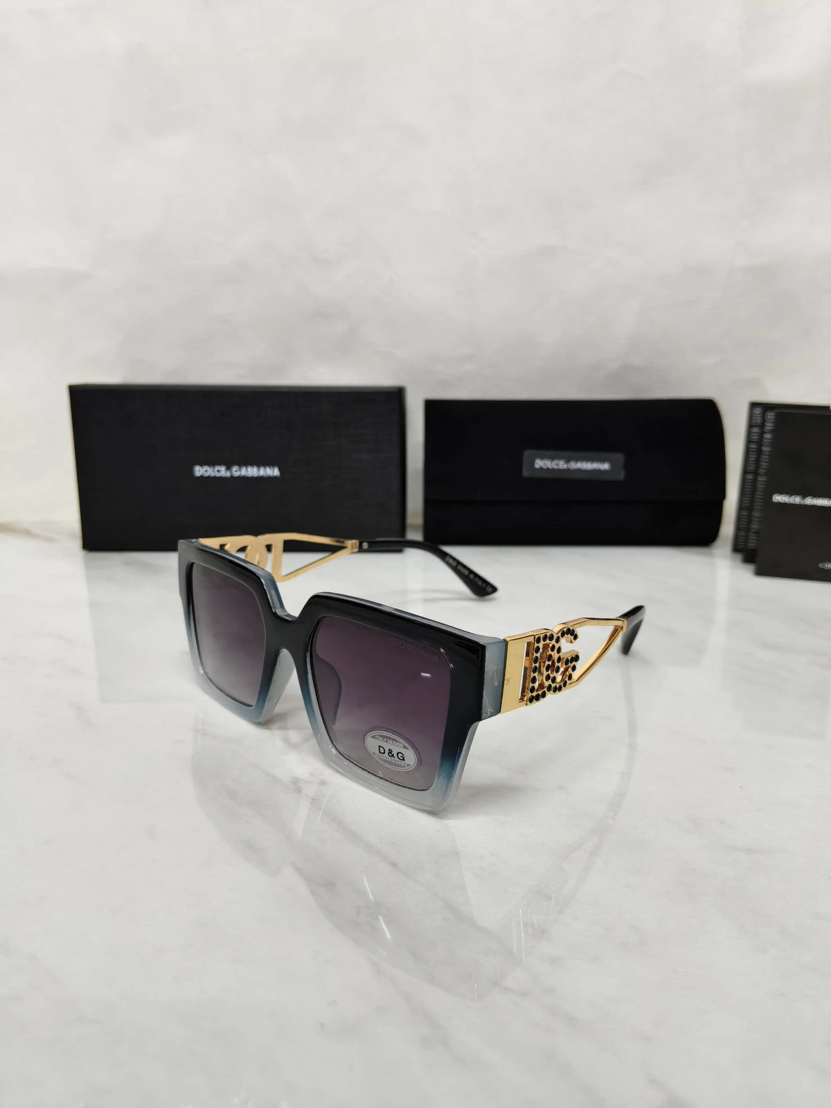 DOLCE & GABBANA 4446 BLACK ICE BLUE GARDIENT Main image