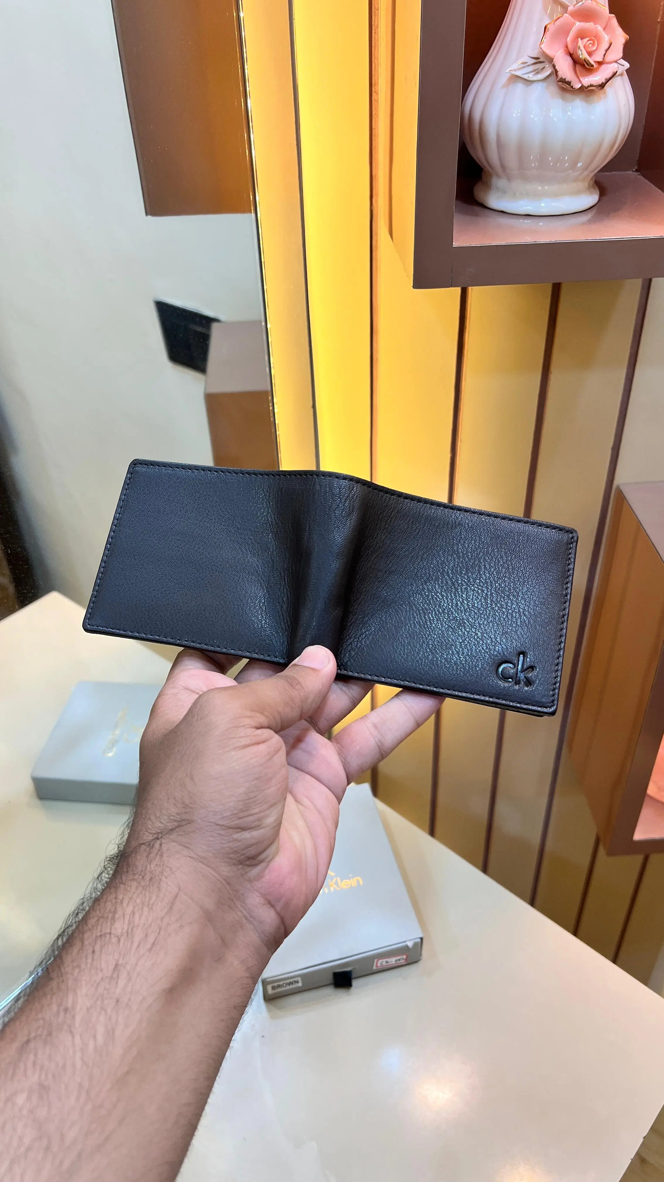 CK CALVIN KLEIN PREMIUM QUALITY WALLET WITH OG BOX